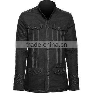 Gothic army jacket with stitching detail, for men