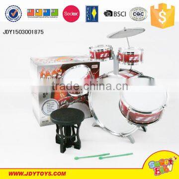 Hot Sell Baby Toy Cartoon Plastic Mini Toy Kids Drum Set Jazz Drum Set