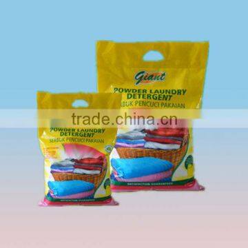 detergent packaging printed plastic bag with hanger hole