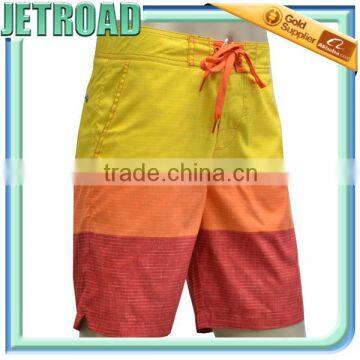 Men's Boardshorts sublimation printed polyester heavy Satin with slit leg openings