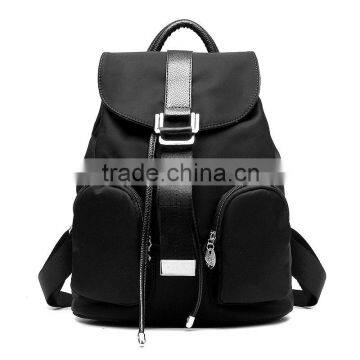 2016 The new Oxford cloth shoulder bag with leather female fashion Korean style schoolbag travel backpack for lady