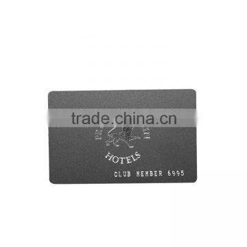 Black 30 mil CR80 plastic PVC Cards with logo printing