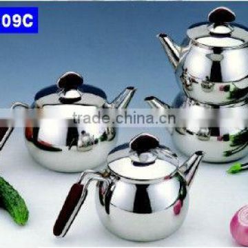 1.5L 2.0L double coffee teapot with stainless steel colorful/milk pot1.5L /tea pot 2.0L