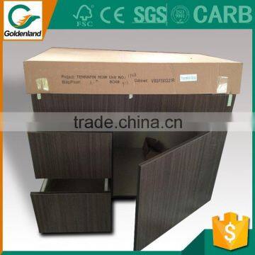 Shandong high quality wood kitchen cabinet vinyl wrap