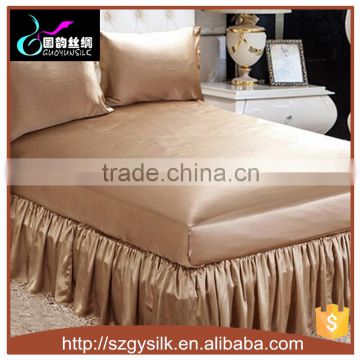 100% silk bed skirt