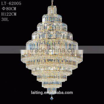 Modern Luxury Restaurant K9 Crystal Large Chandelier