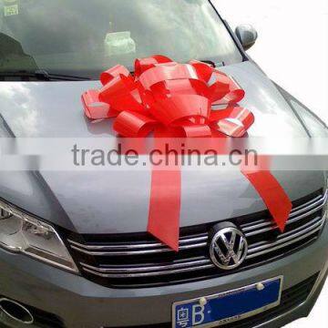 HOT SALE ! 30 inch Jumbo Shiny Red Magnetic Car Bow, Showroom Deco Bow                        
                                                Quality Choice