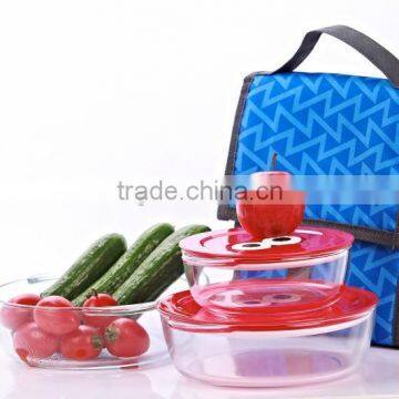 Wholesale pyrex glass bowls/microwavable food bowl