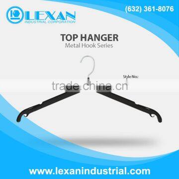 LX1045 - 18" Plastic Hanger with Metal Hook for Tops, Shirt, Blouse (Philippines)