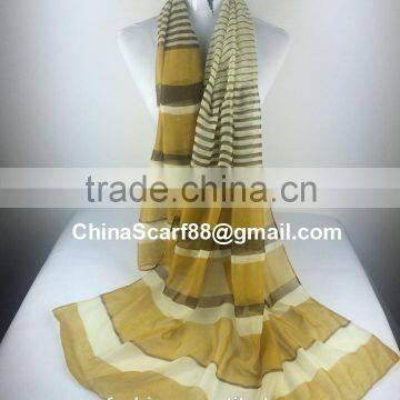 Wholesale stripe print scarf