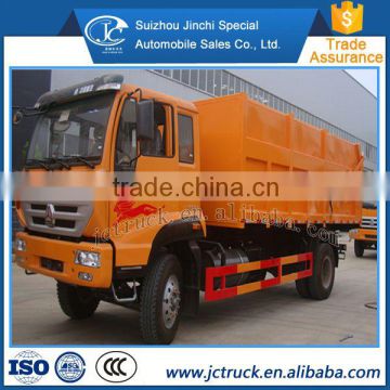 The hydraulic hospital sino howo 4x2 even joint dump compression garbage truck Preferential price