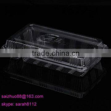 compartments pastry packaging box food grade BOPS pastry packaging box /snack packaging box /food sushi packaging box