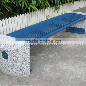 6 feet long metal park bench outdoor concrete bench