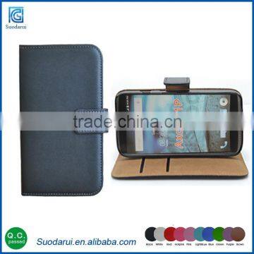 2015 New Stand Flip Leather Wallet Cell Phone Case For Zte Axon A1P