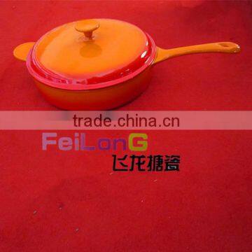 cast iron deep frying pan