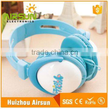 Promotional Lovely Foldable stereo headset / wired headset