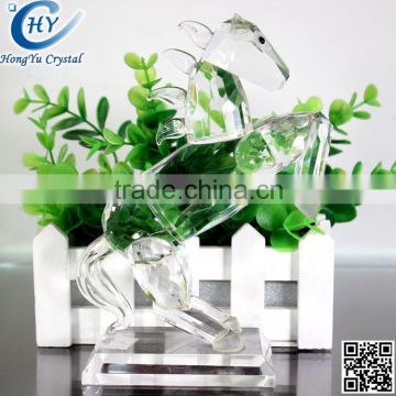 home decoration art crystal horse glass crafts