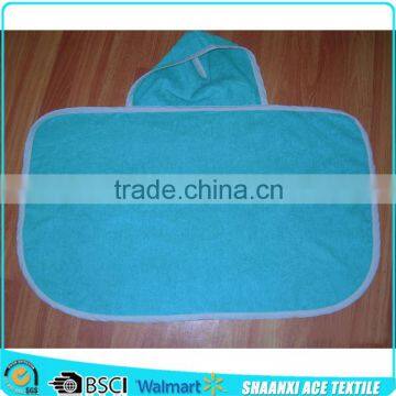 100% cotton towelling fabric blue terry little baby hoodie bath towel