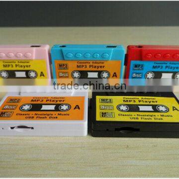 Wholesale bulk mp3 player cassette tape shaped mp3 music player                        
                                                Quality Choice