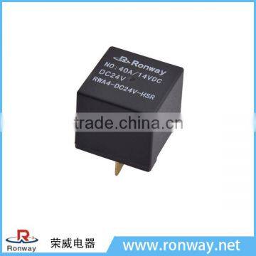 Ronway factory hot sale JD2914 24V 5pin 40A automobile starter relay