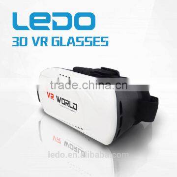 2016 New style ABS Plastic VR box 2.0 bluetooth gamepad 3D glasses virtual reality headset