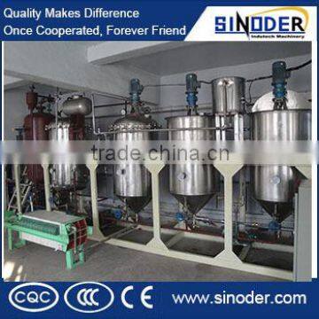 hot sales in Africa! 3T/D Palm crude oil refining machine edible oil refining machine sunflower oil refining machine