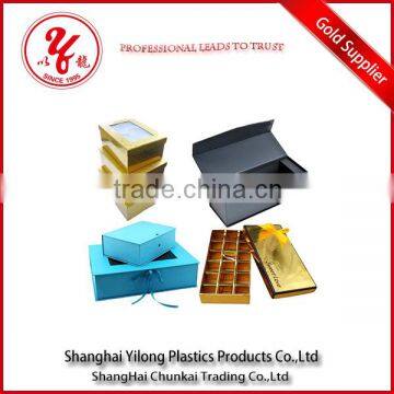 Folding available cardboard box with clear pvc window