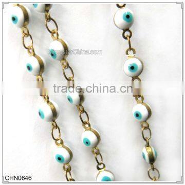 Hot Sale Eye Shaped Decorative Brass Chain