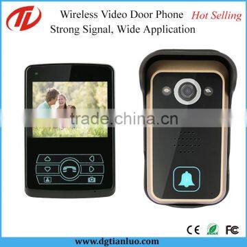 3.5" Color Monitor 2.4G Digital Wireless Smart Video Door Phone Doorbell