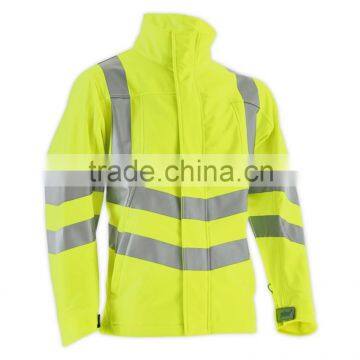 Hi-vis softshell lightweight windproof jacket