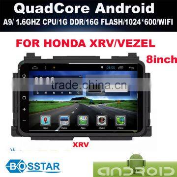 Android android car DVD pc entertainment audio system FOR HONDA XR-V XRV VEZEL with wifi,bluetooth,16g inand IGO MAP