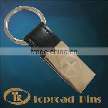 2015 Hot Sale Custom Metal Keychain With Leather photo-5