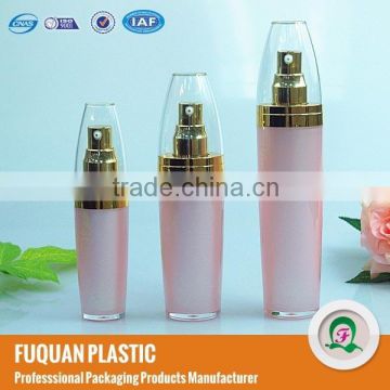 Pink acrylic unique cosmetic firming skin lotion bottle set