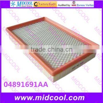 High quality air filter cabinfilter for 04891691AA