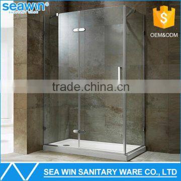 Top Selling Simple Design 304 Stainless Steel Spare Parts Free standing Tempered Glass Shower Enclosure                        
                                                                                Supplier's Choice