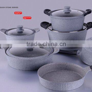 YD03 10PCS DIE-CAST ALUMINIUM COOKWARE SET