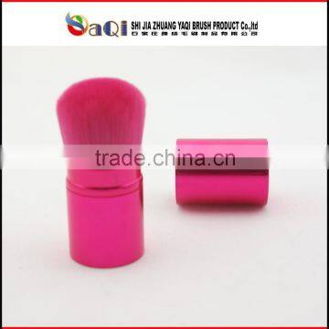 pink retractble powder brush