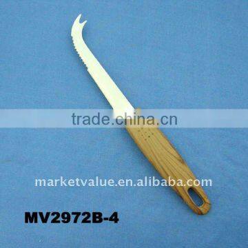 stainless steel coated handle cheese knife