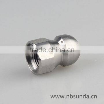 Large diameter pipe cleaning nozzle