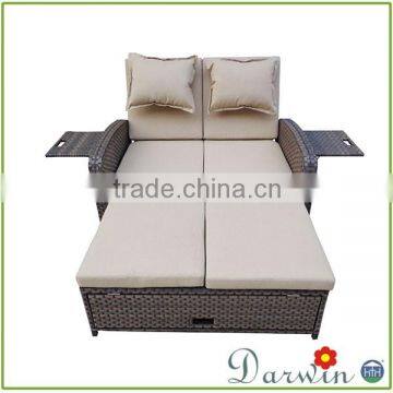 Outdoor Double Lounge Bed Designs Rattan Wicker photo-2