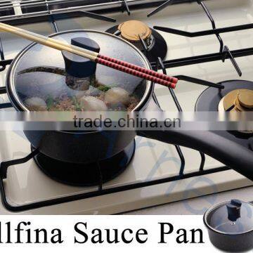 Arnest cookware cooking tools utensils frying pans bellfina light 180mm diameter sauce pan glass lid set 76256