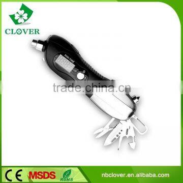 Car diagnostic tool digital tire pressure gauge with glass hammer broken