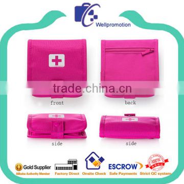 Empty foldable first aid bag with polyester