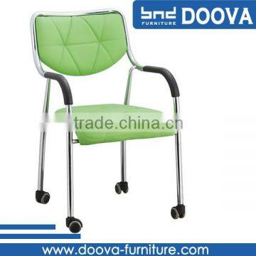 Leather chair arm covers armchair with casters