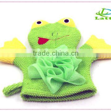 Cartoon kids cotton glove bath gloves bath spa mitt