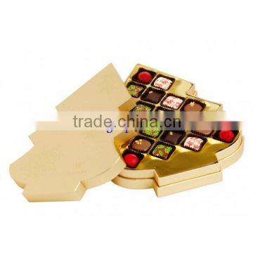 christmas tree shape food grade paper box chocolate packing