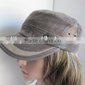 good quality blank denim winter military cap