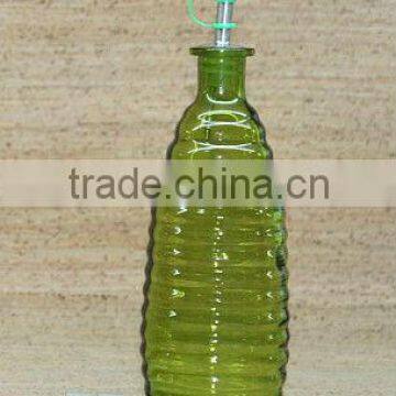 Glass oil bottle