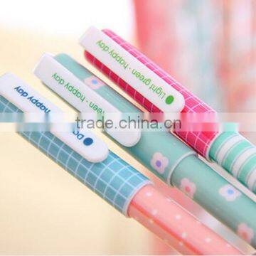 DIY creative stationery kids personalized Novelty multi-color changing ink gel pen green happy day emotion ball point pen