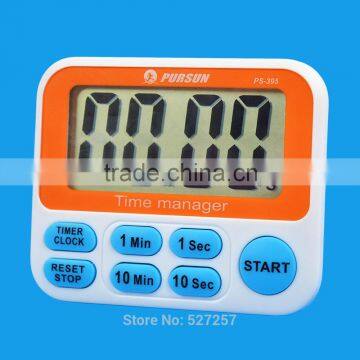 Timer CountDown Up Fast Setting Digital LCD 12 hours Clock Kitchen Cooking Sport 10 Minutes 10 Seconds Fast Set